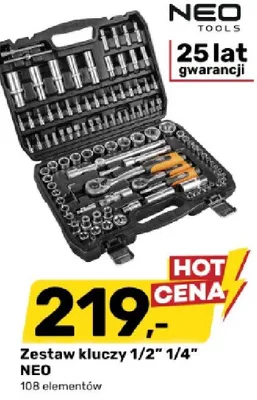 Zestaw kluczy 1/2" 1/4" promocja w Bricomarche