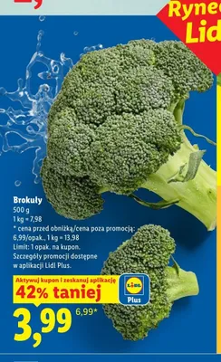 Brokuły promocja w Lidl