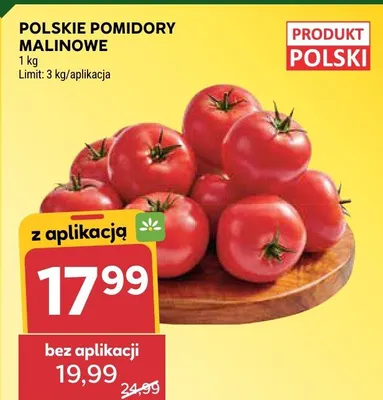 Polskie pomidory malinowe promocja w Stokrotka