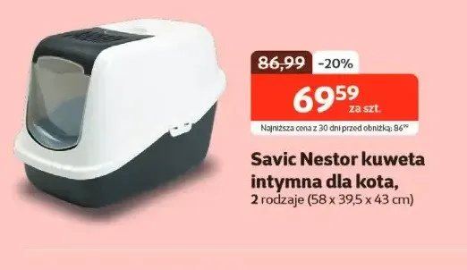 Nestor kuweta intymna dla kota promocja w KAKADU