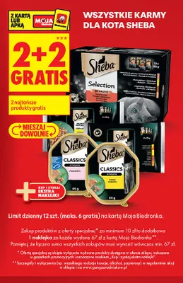 Karmy dla kota Sheba promocja w Biedronka
