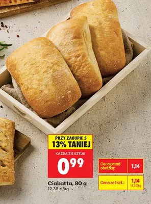 Ciabatta promocja w Biedronka