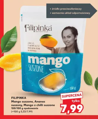 Ananas suszony Filipinka promocja w Kaufland