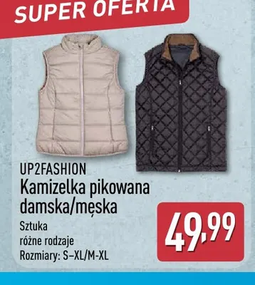 Kamizelka pikowana męska Up2fashion promocja w Aldi