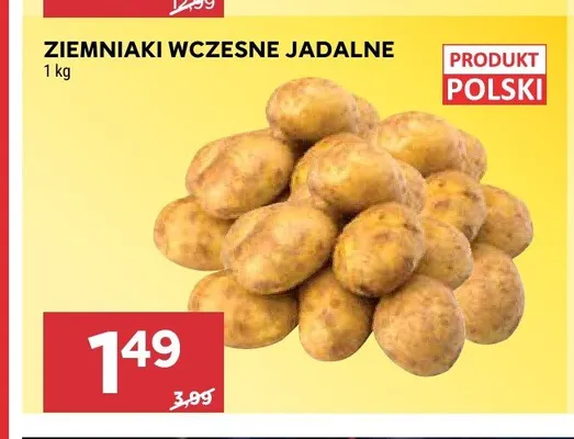 Ziemniaki wczesne jadalne polskie promocja w Stokrotka