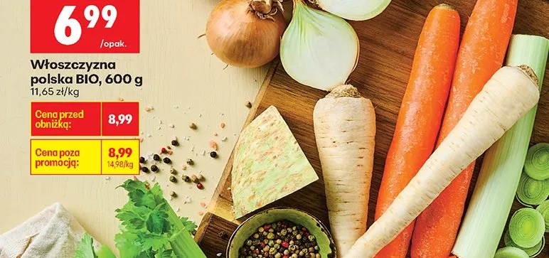 Włoszczyzna polska BIO promocja w Biedronka