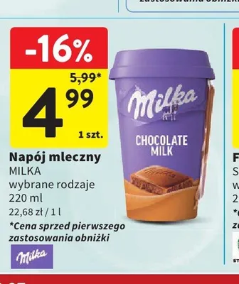 Napój mleczny Milka Chocolate Milk promocja w Intermarche