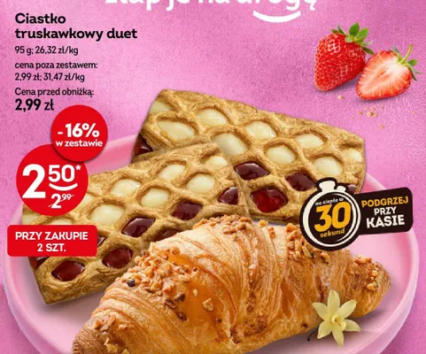 Ciastko truskawkowy duet promocja w Żabka