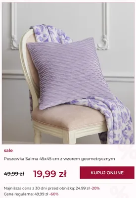 Poszewka Salma home&you z wzorem geometrycznym promocja w home&you
