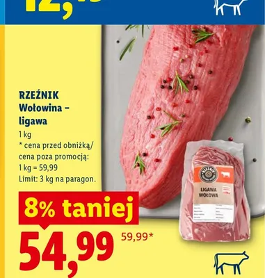 Wołowina - ligawa Rzeźnik promocja w Lidl