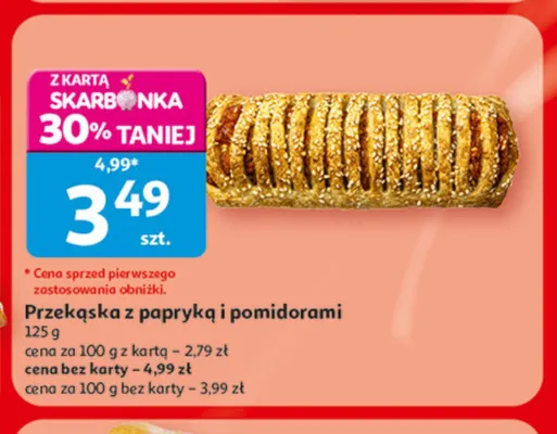 Przekąska z papryką i pomidorami promocja w Auchan
