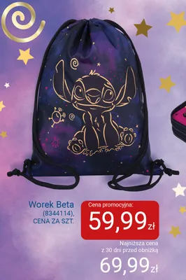 Worek na obuwie CoolPack Beta Disney Stitch promocja w Smyk