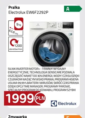 Pralka Electrolux EW6F2292P promocja w kakto.pl