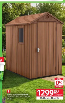 Domek ogrodowy Darwin promocja w Selgros
