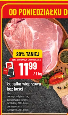 Łopatka wieprzowa bez kości promocja w POLOmarket