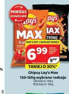 Chipsy Lay's Max Paprika promocja w Delfin