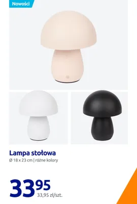 Lampa stołowa promocja w Action