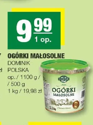 Ogórki małosolne Dominik Polska promocja w SPAR