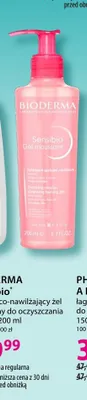 Łagodząco-nawilżający żel micelarny do oczyszczania twarzy Bioderma Sensibio promocja w Hebe