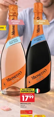 Wino musujące białe 0.0% promocja w Biedronka