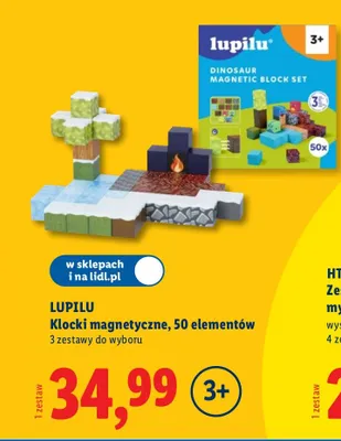Klocki magnetyczne, 50 elementów promocja w Lidl