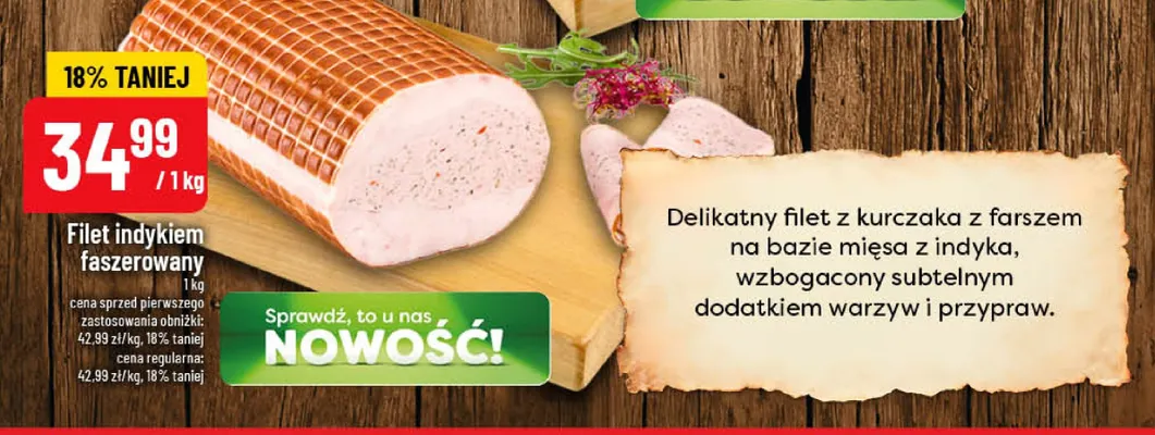Filet indykiem faszerowany promocja w POLOmarket