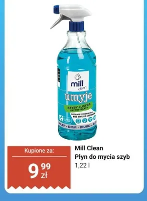 Płyn do mycia szyb Mill Clean promocja w Dino