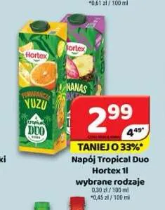 Napój Tropical Duo Hortex promocja w Delfin