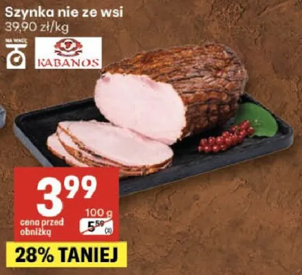 Szynka nie ze wsi promocja w Delikatesy Centrum