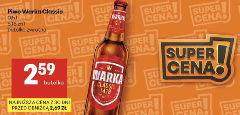 Piwo Classic promocja w Delikatesy Centrum