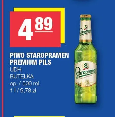 Piwo Staropramen Premium Pils promocja w SPAR