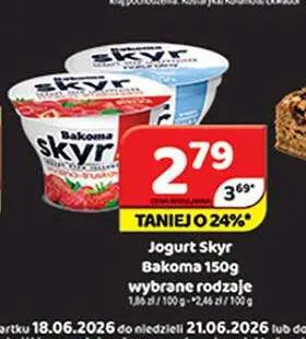 Jogurt Skyr Bakoma promocja w Delfin