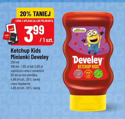 Ketchup Kids Minionki Develey promocja w POLOmarket