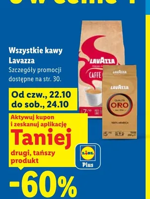 Kawa Lavazza Caffè Crema promocja w Lidl