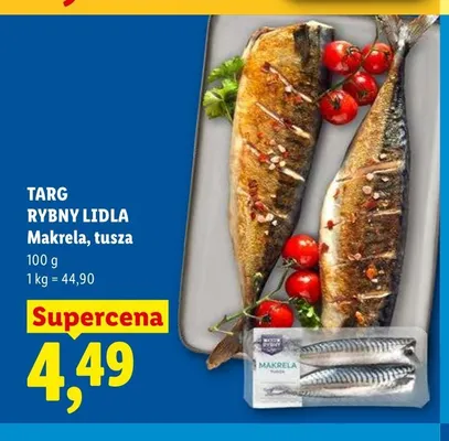 Makrela tusza Targ Rybny Lidla promocja w Lidl
