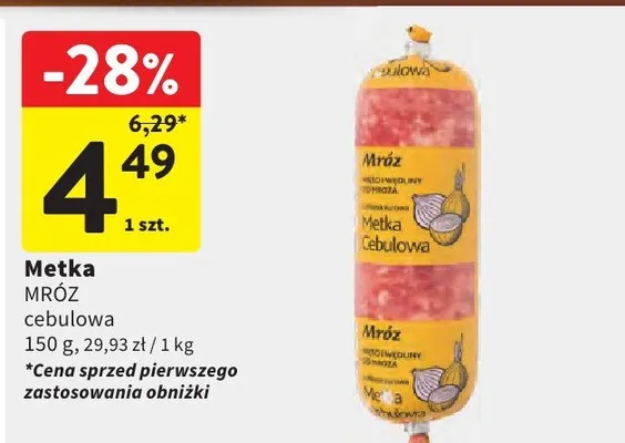 Metka cebulowa promocja w Intermarche