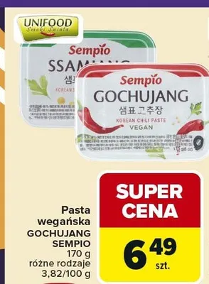 Pasta wegańska gochujang Sempio promocja w Carrefour Market