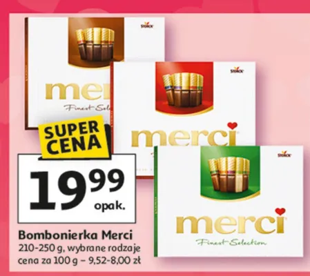 Bombonierka Bombonierka Merci promocja w Auchan