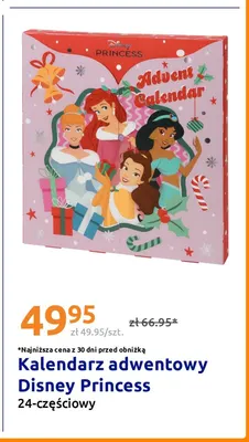 Kalendarz adwentowy Disney Princess 24-częściowy promocja w Action