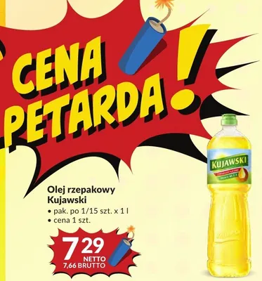 Olej rzepakowy Kujawski promocja w Makro