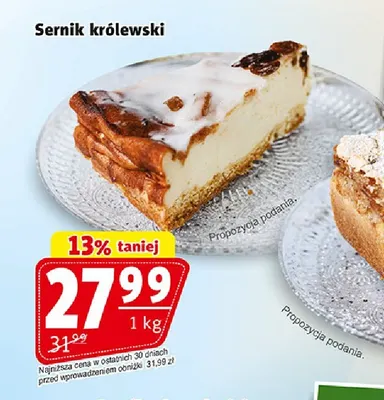 Sernik królewski Cukiernia Łasuch promocja w Prim Market