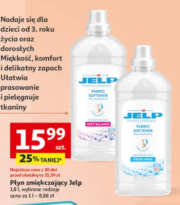 Płyn zmiękczający wybrane rodzaje promocja w Auchan