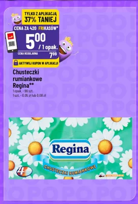 Chusteczki rumiankowe Regina promocja w POLOmarket