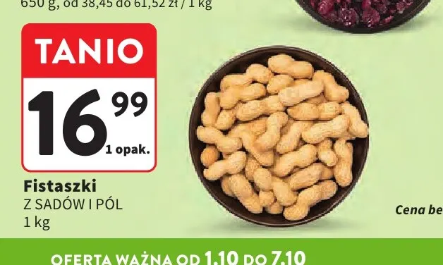 Fistaszki Z Sadów i Pól promocja w Intermarche
