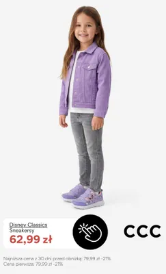 Sneakersy dziecięce Disney Classics promocja w CCC