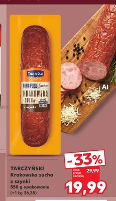 Krakowska sucha z szynki Tarczyński promocja w Kaufland