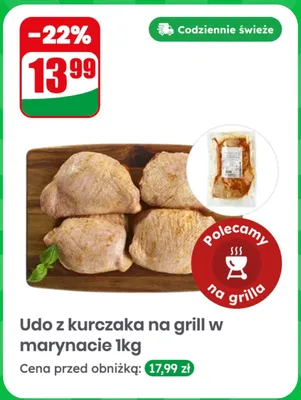 Udo z kurczaka na grill w marynacie promocja w Dino