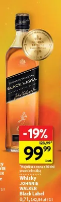 Whisky Johnnie Walker Black Label promocja w Intermarche