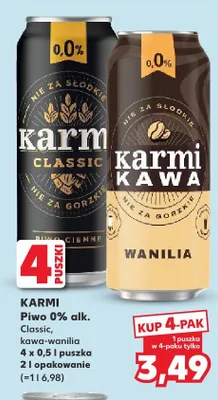 Piwo bezalkoholowe Karmi Kawa Wanilia promocja w Kaufland