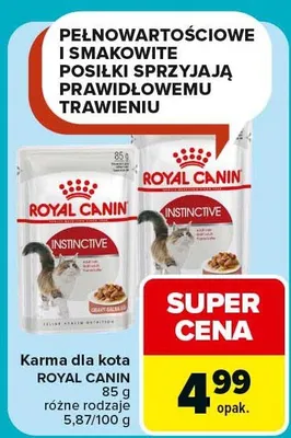 Karma dla kota różne rodzaje promocja w Carrefour Market